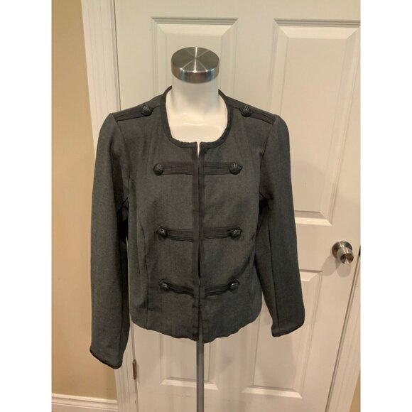 Torrid Gray Cropped Military Jacket, Size 1 (XL) Plus - Picture 1 of 7